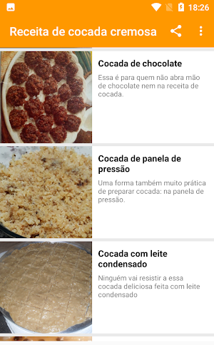 receita de cocada cremosa Screenshot 3