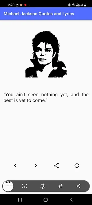 Michael Jackson Quotes, Lyrics Screenshot 1
