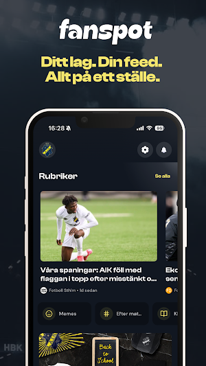 Fanspot - Fotboll Screenshot 0