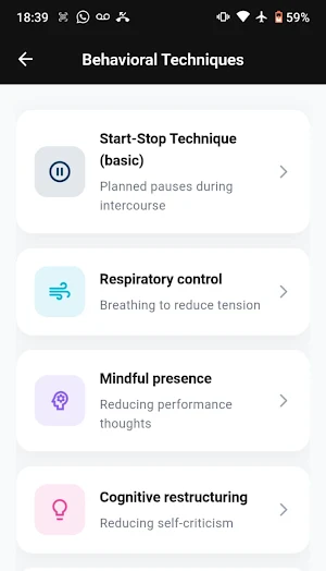 Ejaculation Control Program Screenshot 2