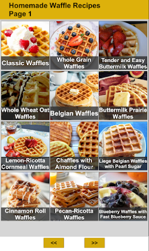 Homemade Waffle Recipe Offline Screenshot 0