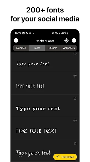 Sticker Fonts Screenshot 0
