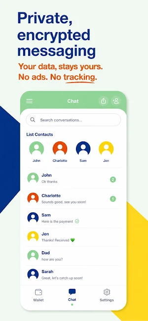 EvoMone: Bitcoin & Messenger Screenshot 3