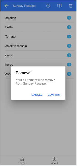 Home Grocery List App Screenshot 2
