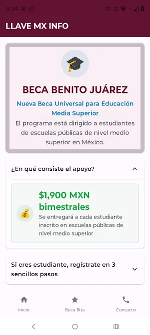 App LLAVE MX info Screenshot 3