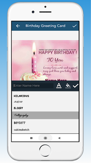 Birthday Card Maker - Name on  Screenshot 3