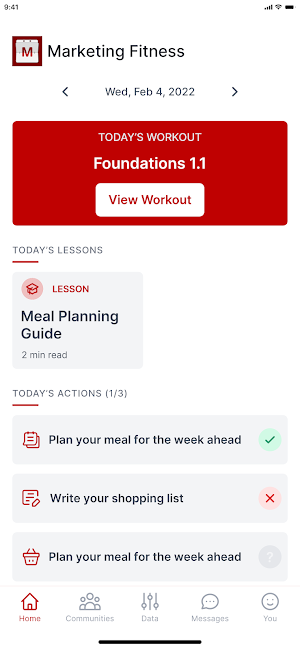 My Marketing Fitness Screenshot 3