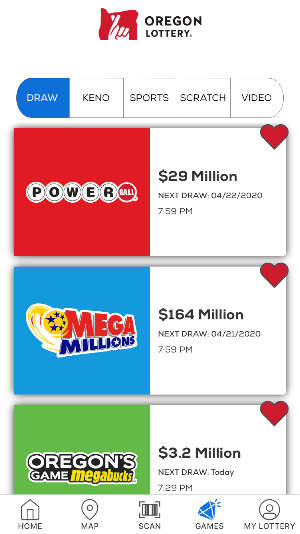 Oregon Lottery Screenshot 2