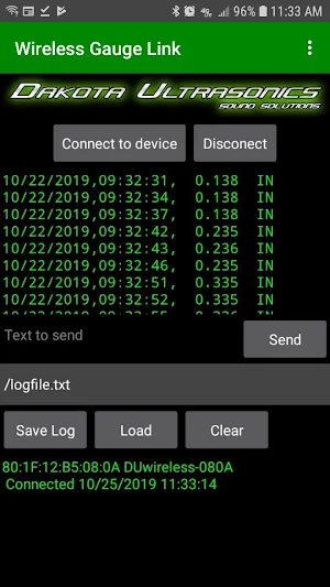 Ultrasonic Wireless Gauge Link Screenshot 0