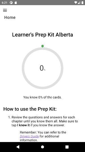 Learner's Prep Kit Alberta Screenshot 0