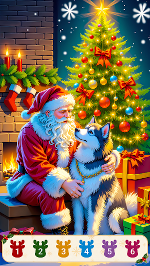 Christmas Joy Color by Number Screenshot 0