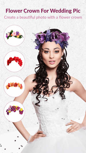 Flower Crown for Wedding Pic Screenshot 0