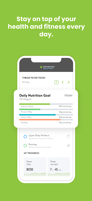 Performance Optimal Health Screenshot 1