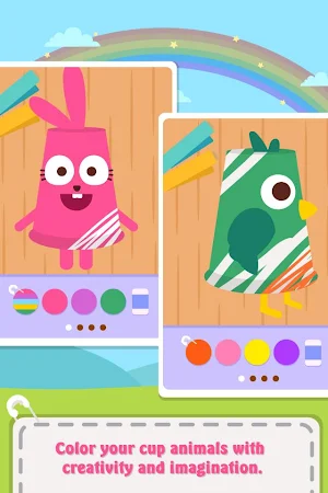 Paper Cup Animals Screenshot 1