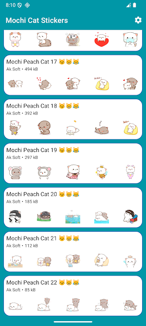 Mochi Cat Stickers Screenshot 2