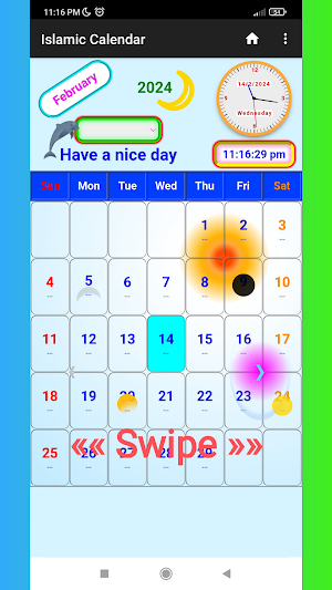 Islamic Calendar Screenshot 1