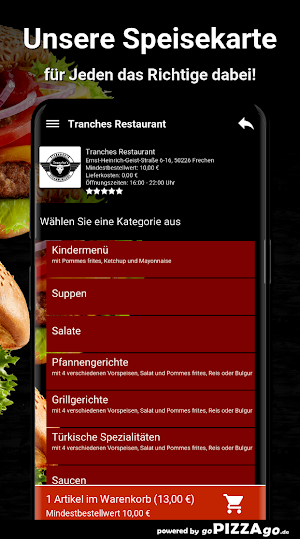 Tranches Restaurant Frechen Screenshot 3