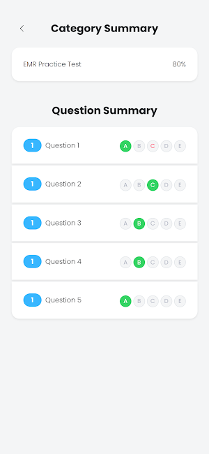 EMS EMR Practice Test Screenshot 2