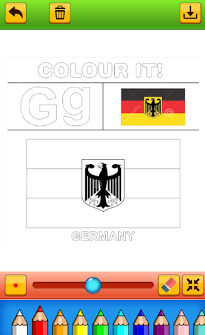 world flag coloring game Screenshot 1