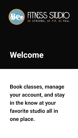 Be Fitness Studio App Screenshot 1