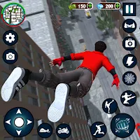 Miami Rope Hero Spider 3d Game