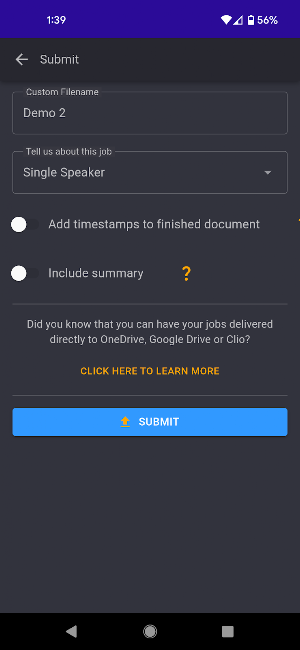 SpeakWrite - Voice to Document Screenshot 2