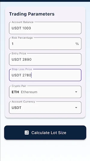 Crypto Tools: Lots Size Screenshot 3