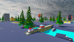 Vice Citi 3D Police Car Chase Screenshot 1