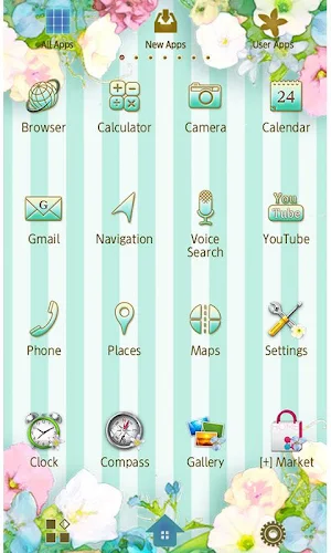 Pastel Flower Wallpaper Theme Screenshot 2