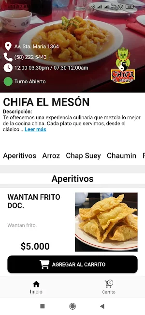 Chifa El Meson Screenshot 0