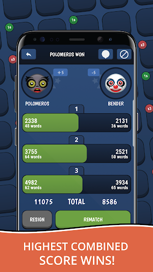 BattleWords Premium: fast-paced word game Screenshot 3