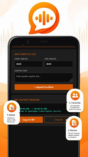 Speechpad: Transcrip App Help Screenshot 3