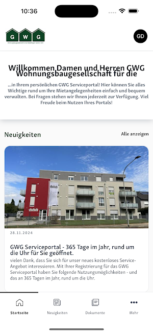 GWG StädteRegion Aachen mbH Screenshot 0