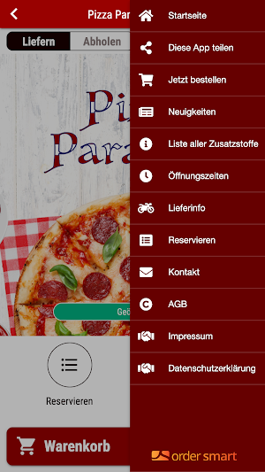 Pizza Paradies Köln Screenshot 2
