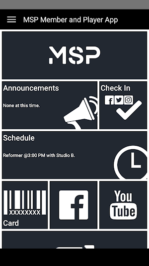 MSP Member and Player App Screenshot 1