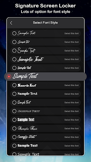 Signature Screen Locker Screenshot 2