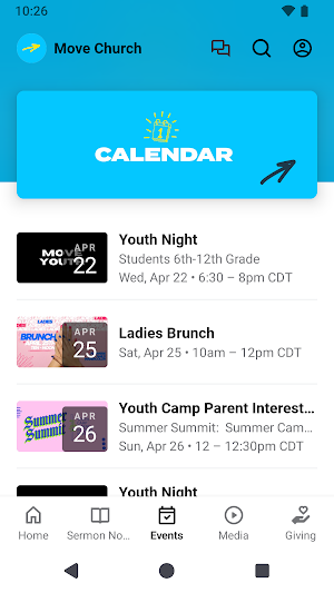 Move Church App Screenshot 2