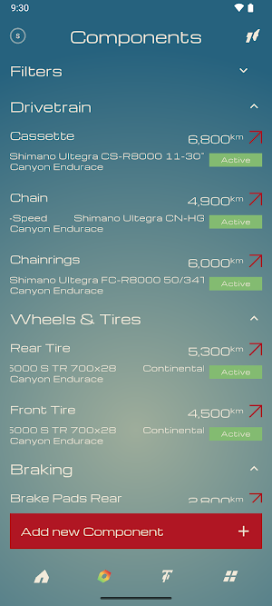 Velolog: Bike Maintenance Screenshot 2