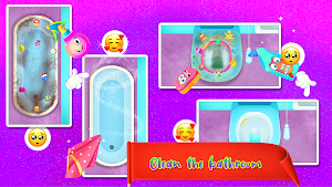 Baby Boy Modern Train Clean Up Screenshot 3