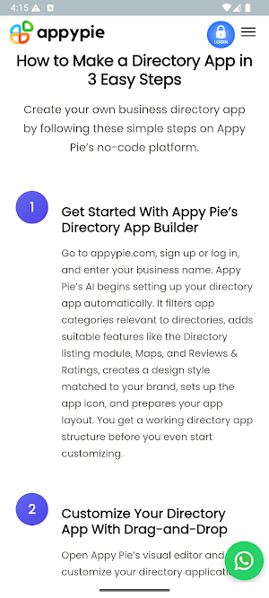 Directory App Builder Screenshot 1