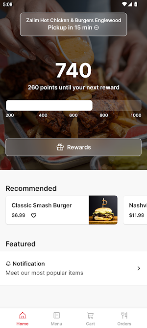 Zalim Hot Chicken & Burgers Screenshot 0