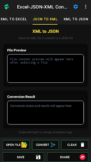 Excel/JSON/XML Converter Screenshot 1
