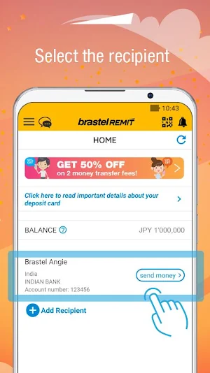 Brastel Remit - Send Money Screenshot 2