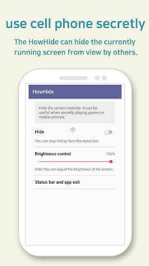 HowHide -Easy Hide Screen, play game secretly Screenshot 3