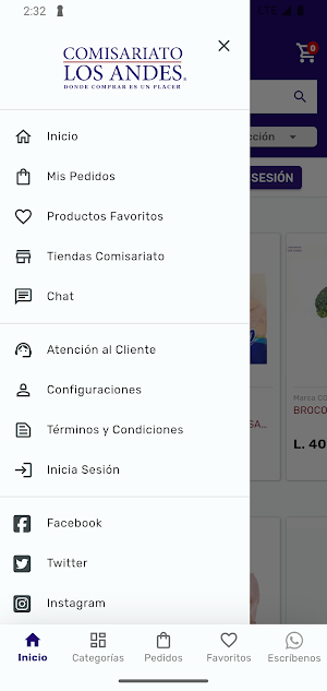 Comisariato Los Andes HN Screenshot 2