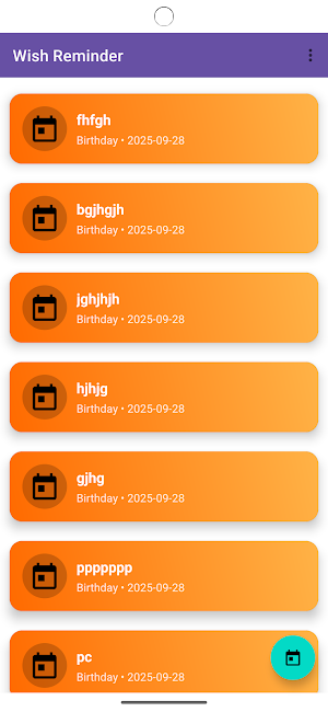 Event & Wish: Notifier+Sender Screenshot 0