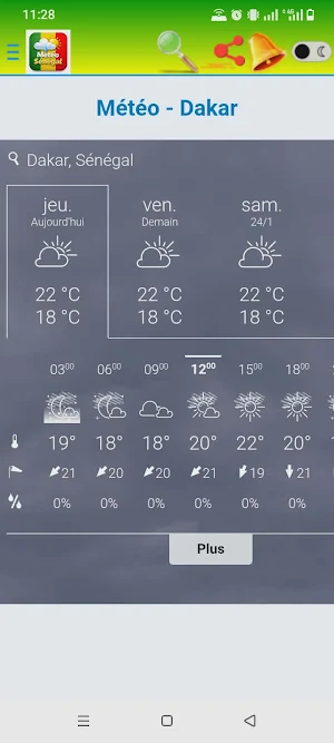 Météo Sénégal – 7 Jours Screenshot 1