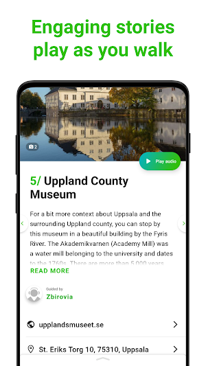 Uppsala Tour Guide:SmartGuide Screenshot 1