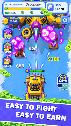 Cash Car Shooting: Earn Money Screenshot 2