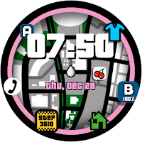 Game Map Radar Watch Face